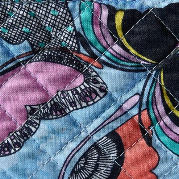 Brand New Vera Bradley Women's Cotton Zip Id Case Wallet - Picture 4 of 5